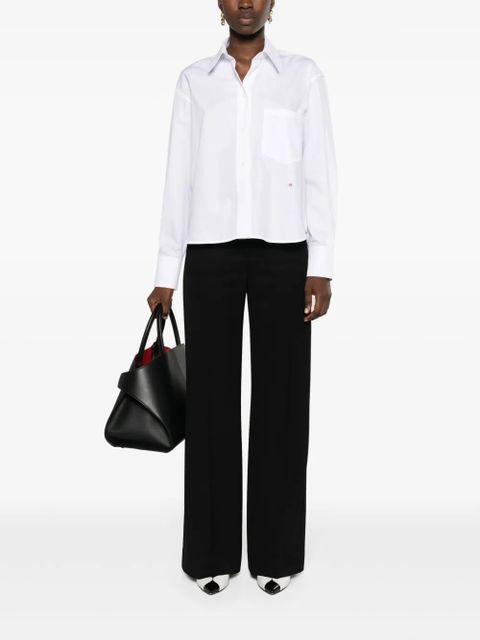 Victoria Beckham Alina flared tailored trousers - Black