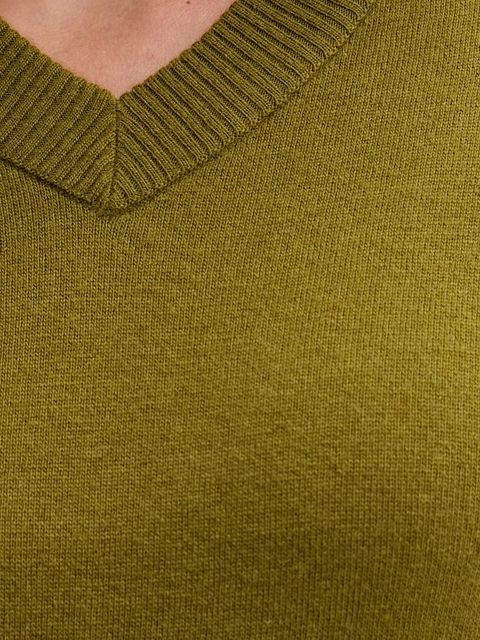 United Colors of Benetton sweter z dodatkiem wełny damski kolor zielony lekki 102HD4032