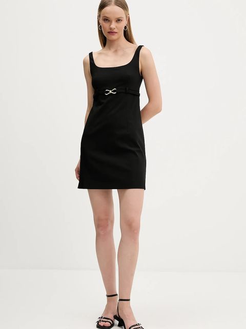 HUGO sukienka kolor czarny mini prosta 50552242 - zdjęcie produktu nr 2