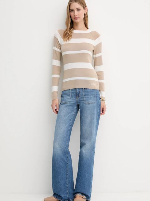 Joop! sweter wełniany damski kolor beżowy lekki 30047626 - zdjęcie produktu nr 2