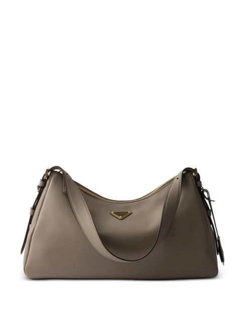 Prada large Aimée leather shoulder bag - Grey - zdjęcie produktu nr 1