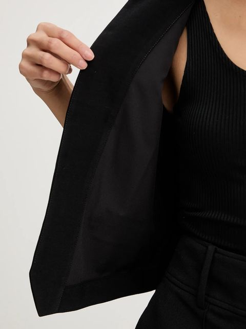 G-Star kamizelka kolor czarny jednorzędowa D27333-E276 - zdjęcie produktu nr 2