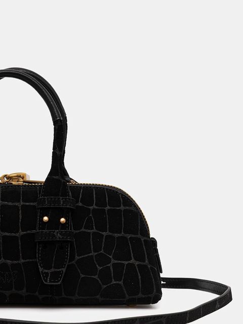 Pinko torebka nubukowa Horizontal