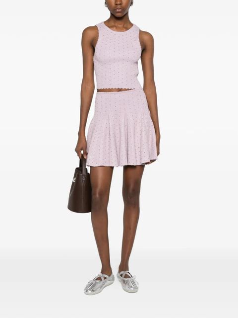 SANDRO scalloped-hem tank top - Purple - zdjęcie produktu nr 2