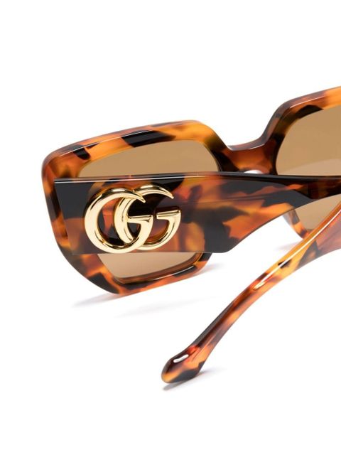 Gucci Eyewear tortoiseshell square-frame sunglasses - Brown
