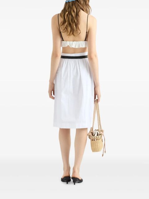 Prada gabardine skirt - White