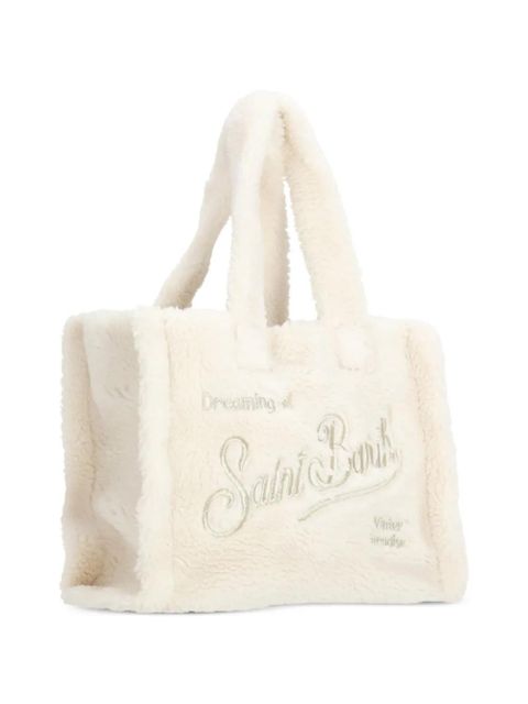 MC2 Saint Barth Colette Teddy logo embroidered tote bag - White
