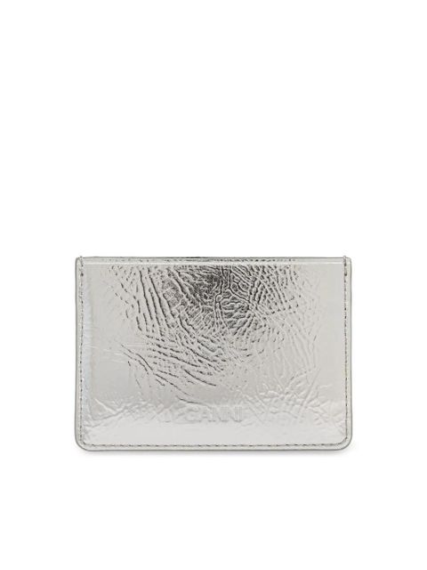 GANNI Bou cardholder - Silver