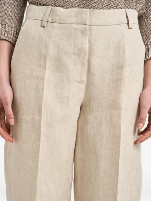 Weekend Max Mara pressed-crease wide-leg trousers - Neutrals