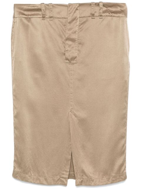 Saint Laurent silk pencil skirt - Neutrals - zdjęcie produktu nr 1