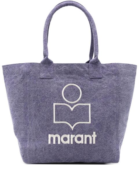 ISABEL MARANT small Yenky logo-embroidered tote bag - Purple - zdjęcie produktu nr 1