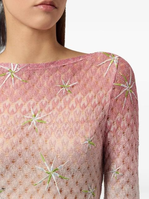 Missoni long cover-up dress - Orange