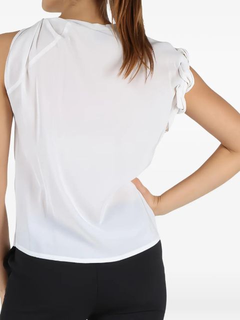 PINKO twist-detail sleeveless blouse - Z04