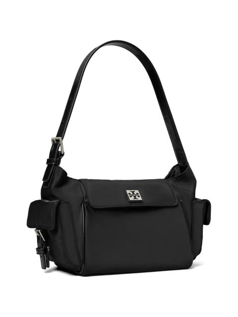 Tory Burch logo-plaque pocket-detail shoulder bag - Black - zdjęcie produktu nr 2