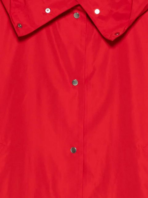 Róhe hooded press-stud coat - Red