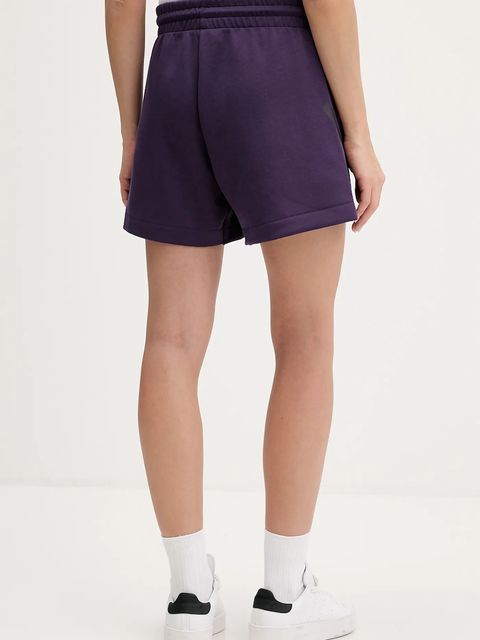 adidas szorty adidas x Z.N.E damskie kolor fioletowy z nadrukiem high waist JW7762