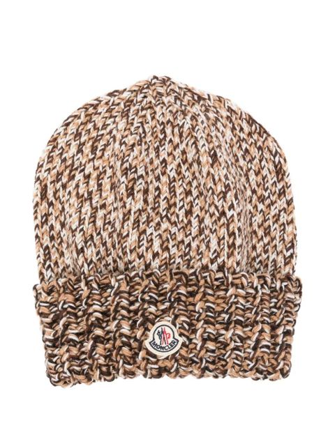 Moncler wool beanie - Brown - zdjęcie produktu nr 1