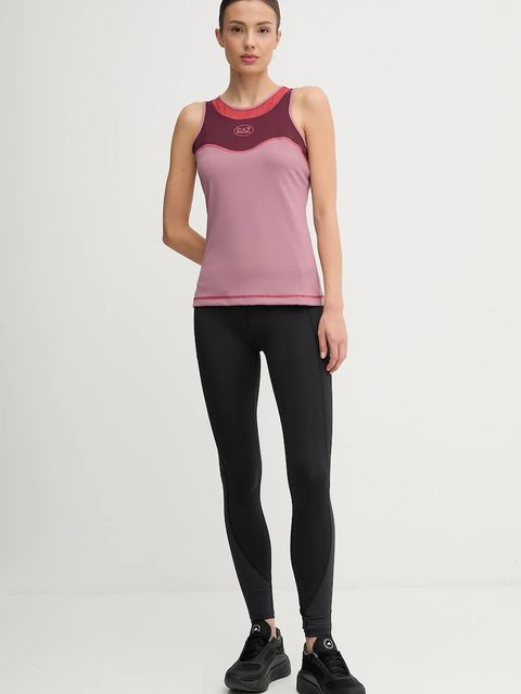 EA7 Emporio Armani top treningowy kolor różowy AF19155.7W000556