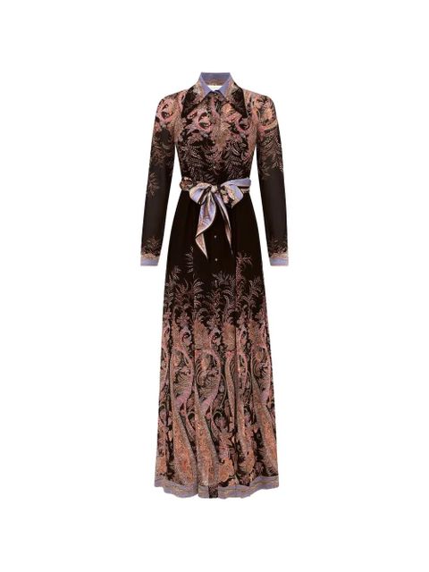 ZIMMERMANN Alchemy paisley-print belted maxi dress - Black - zdjęcie produktu nr 1