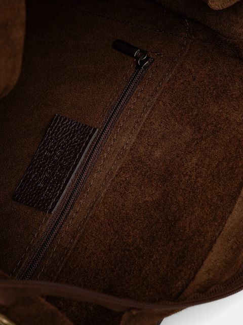 Answear.LAB torebka zamszowa kolor brązowy - zdjęcie produktu nr 2