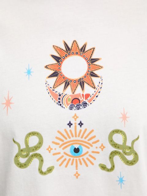 Never Fully Dressed t-shirt bawełniany Mystical damski kolor biały NFDTO2068