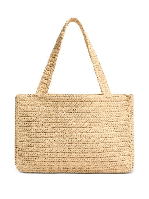 Valentino Garavani medium Viva Superstar raffia tote bag - Neutrals