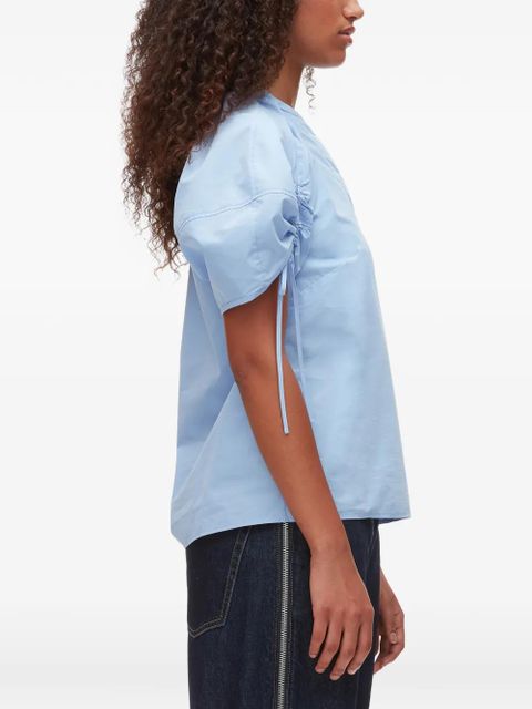 3.1 Phillip Lim drawstring V-neck top - Blue