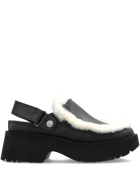 UGG 51mm Esmee fur trim mules - Black - zdjęcie produktu nr 1