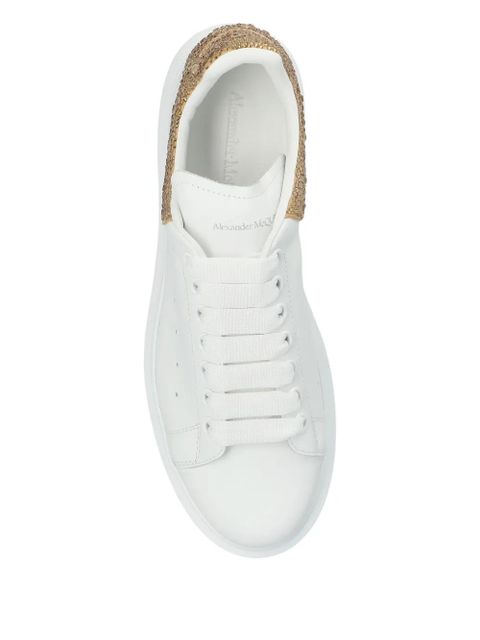 Alexander McQueen Oversized leather sneakers - White