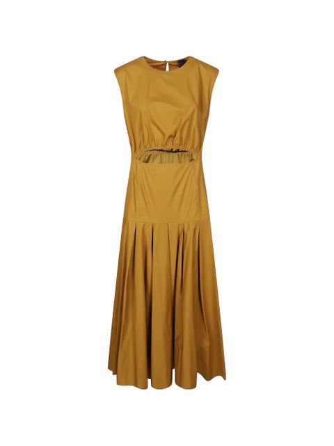 PINKO cut-out pleated dress - Brown - zdjęcie produktu nr 1