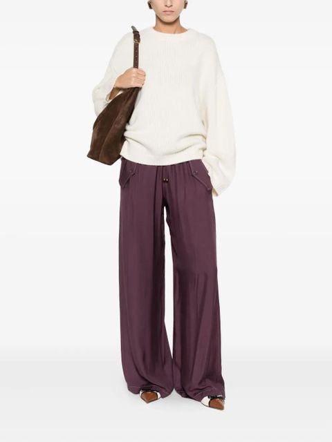 PINKO drawstring-fastening trousers - Purple - zdjęcie produktu nr 2