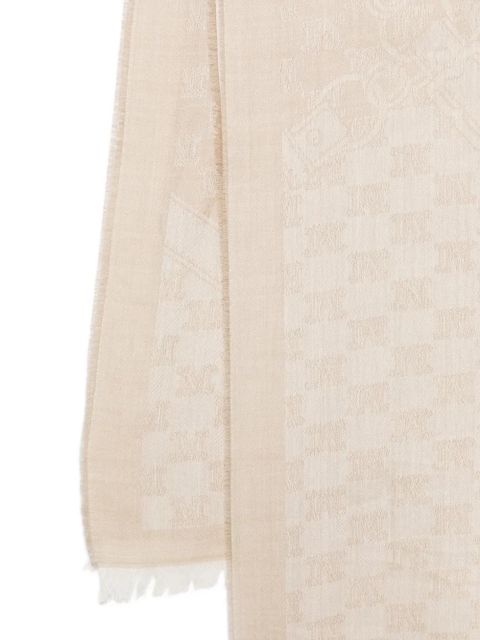 Max Mara MXAPEDONE logo pattern scarf - Neutrals - zdjęcie produktu nr 2