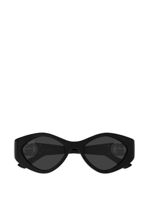 Gucci Eyewear Interlocking G geometric-frame sunglasses - Black - zdjęcie produktu nr 1