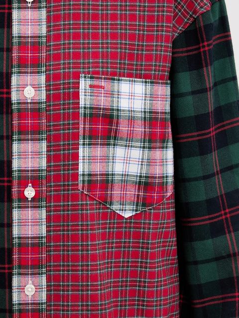 Tommy Jeans koszula bawełniana damska kolor czerwony relaxed z kołnierzykiem klasycznym DN0DN00090