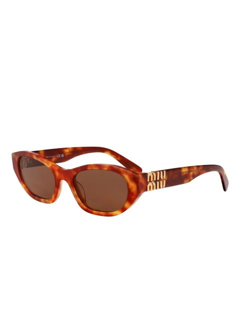 Miu Miu Eyewear tortoiseshell cat-eye sunglasses - Brown - zdjęcie produktu nr 2