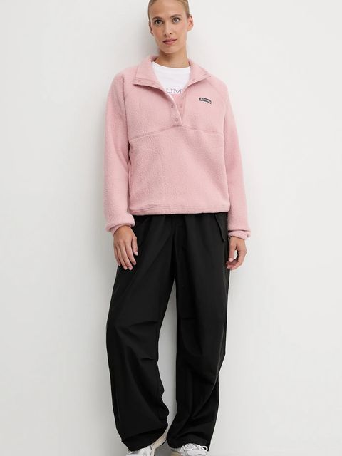 Columbia bluza polarowa Jasper damska kolor różowy gładka 2142381 - zdjęcie produktu nr 2