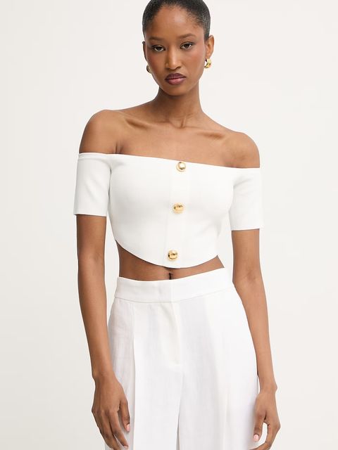 Elisabetta Franchi bluzka damska z wiskozą - zdjęcie produktu nr 1