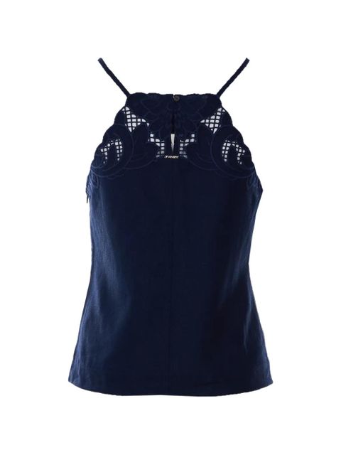 TWINSET embroidered halter top - Blue - zdjęcie produktu nr 2