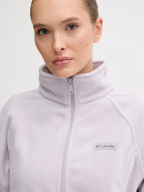 Columbia bluza polarowa Benton Springs damska kolor fioletowy gładka 2136221