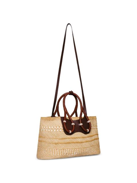 Johanna Ortiz Swaying Silhouettes top-handle tote bag - Neutrals