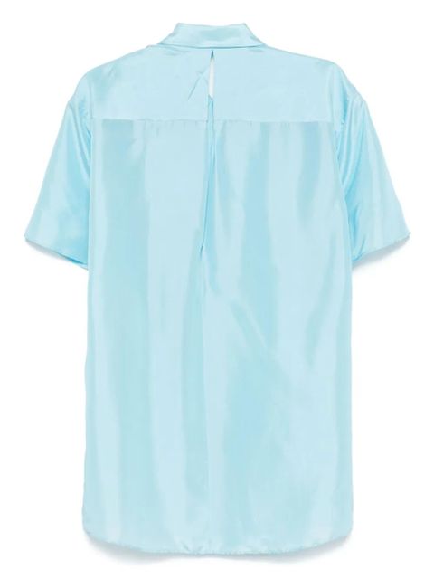 MM6 Maison Margiela silk shirt - Blue - zdjęcie produktu nr 2
