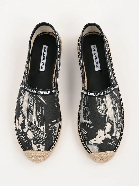 Karl Lagerfeld espadryle KAMINI kolor czarny KL80125A