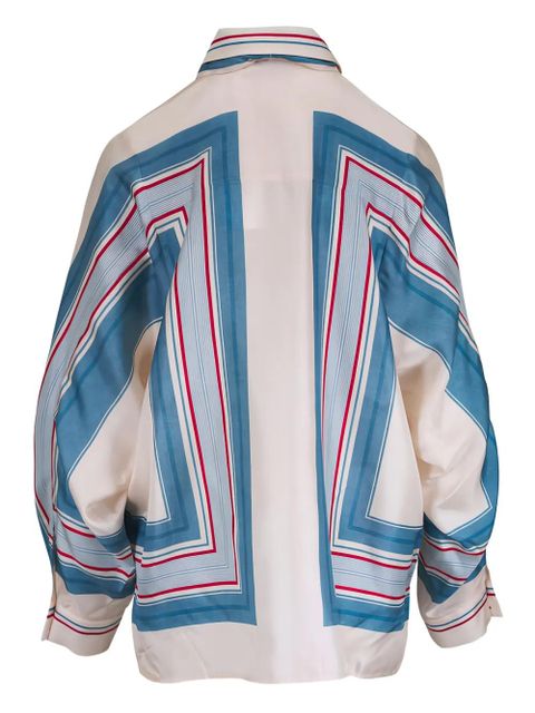 ZIMMERMANN Relaxed tie silk blouse - Neutrals - zdjęcie produktu nr 2