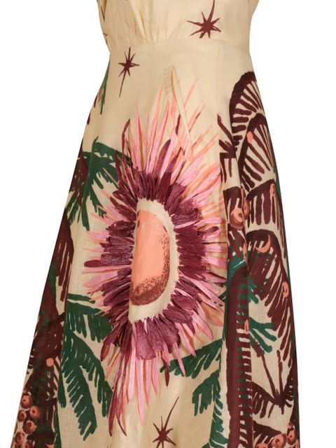 Johanna Ortiz Western Elements floral maxi dress - Neutrals