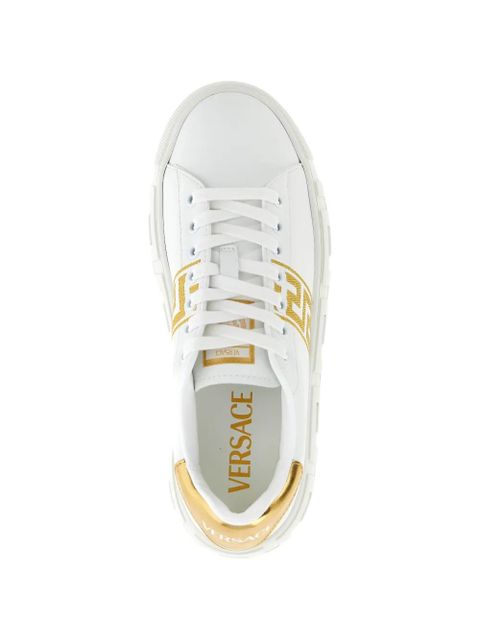 Versace La Greca platform sneakers - White
