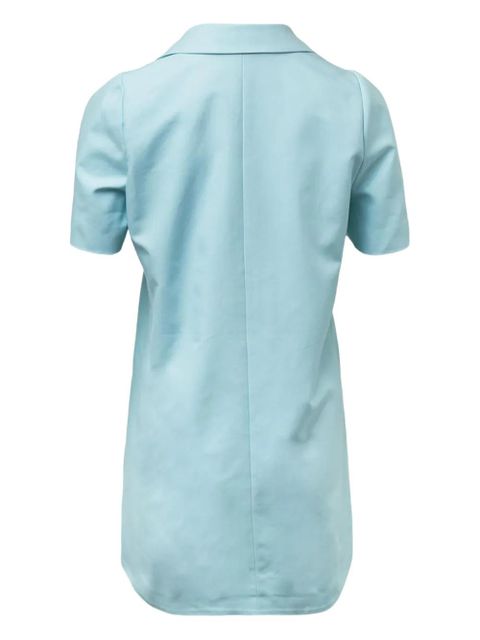 SHUSHU/TONG buttoned short-sleeve mini dress - Blue - zdjęcie produktu nr 2