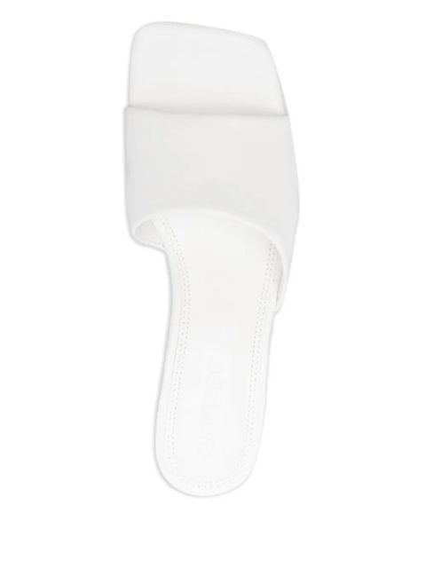 SANDRO 60mm leather sandals - White