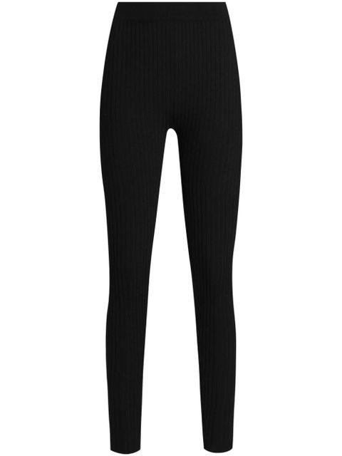 Dolce & Gabbana DNA ribbed-knit leggings - Black - zdjęcie produktu nr 1