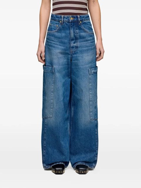 GANNI pocket jeans - Blue