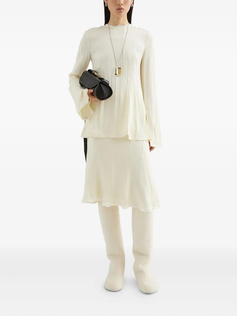 Jil Sander satin blouse - White